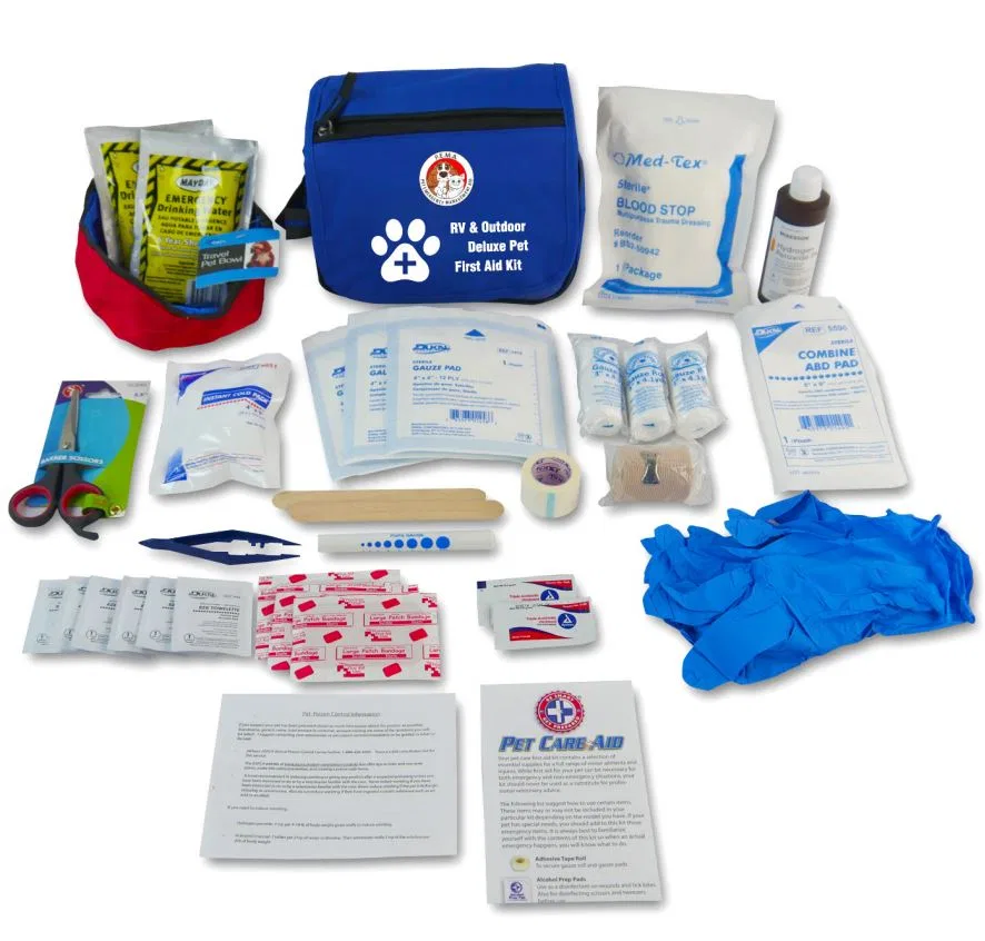 77160 – READY AMER First Aid Kit, Pet Kit 36 Piece Six Antiseptic Towelettes/ Two Tongue Depressor 6 x 3/4 Inch/ Two ...